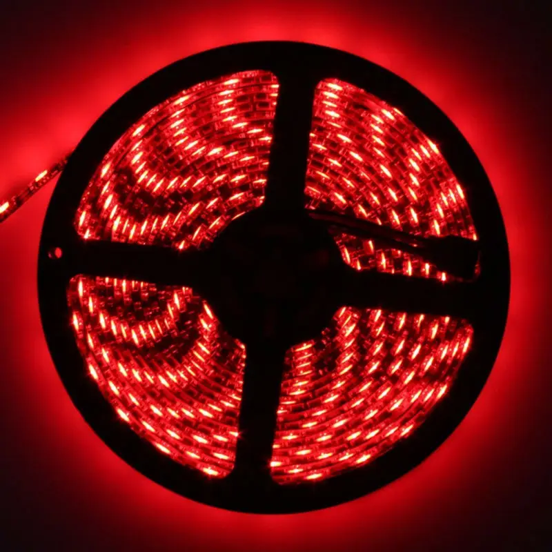 Светодиодная лента 5050 RGB 1 м/2 м/3 м/4 м/5 м черная печатная плата 12 в 60 светодиодный s/m
