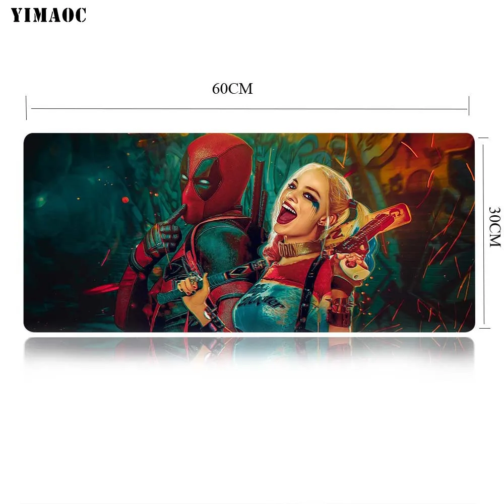 YIMAOC Харли Куинн Коврик для компьютерной мыши коврик для мыши Противоскользящий натуральный резиновый игровой коврик для мыши 30x60 см