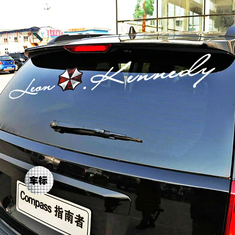 

Аксессуары Volkrays Umbrella Corporation Leon Kennedy, Светоотражающая наклейка на заднее стекло автомобиля для Audi A3 Focus 2 BMW E90