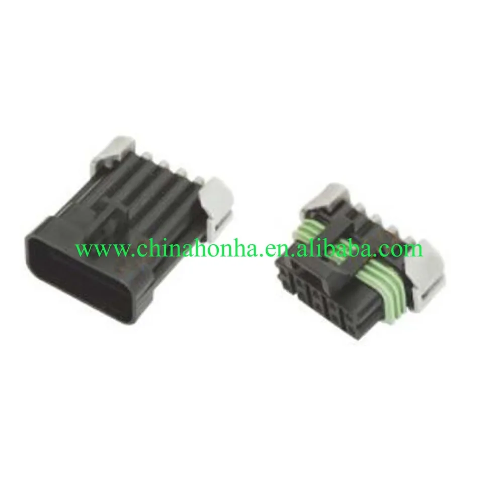 1 компл., мужской и женский Электрический 10-контактный разъем для автомобильного корпуса fordelphi, 12177081 водонепроницаемый пластиковый провод, жгут проводов, соединитель 12065425