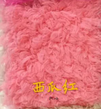 Pink Кудрявое искусственное меховое одеяло для детской фотосъемки реквизит, корзина набивная Подушка, детское одеяло бутафория для фото 80*100 см - Цвет: Pink