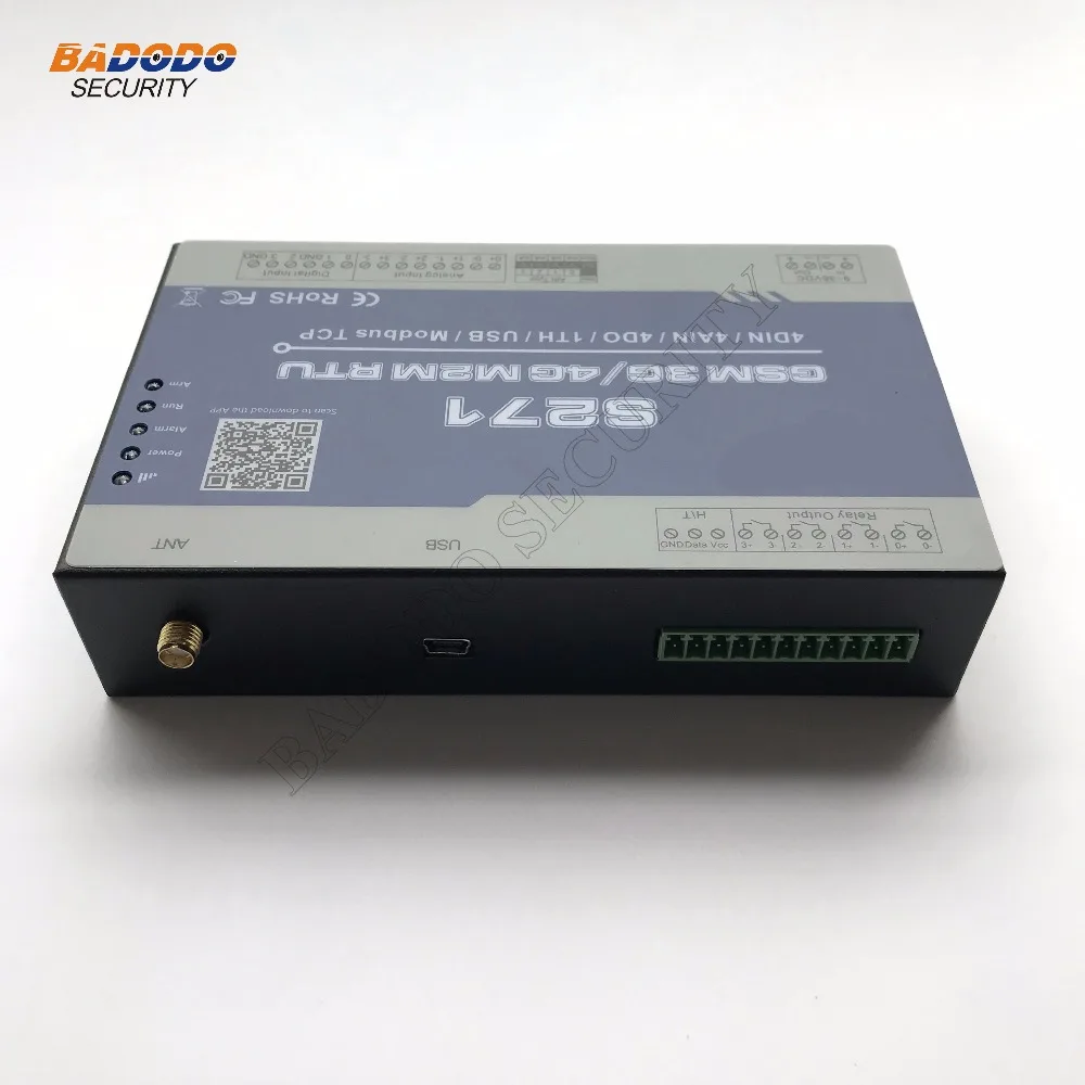 GSM 2G 3g 4G RTU беспроводной GSM GPRS удаленный терминал контроллер S271(4DIN, 4AIN/PT100, 4 реле, 1TH, USB) Промышленная Автоматизация