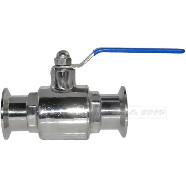 MEGAIRON 1 3/4 "OD 45 мм нержавеющая сталь 304 санитарный полный порт шаровой клапан