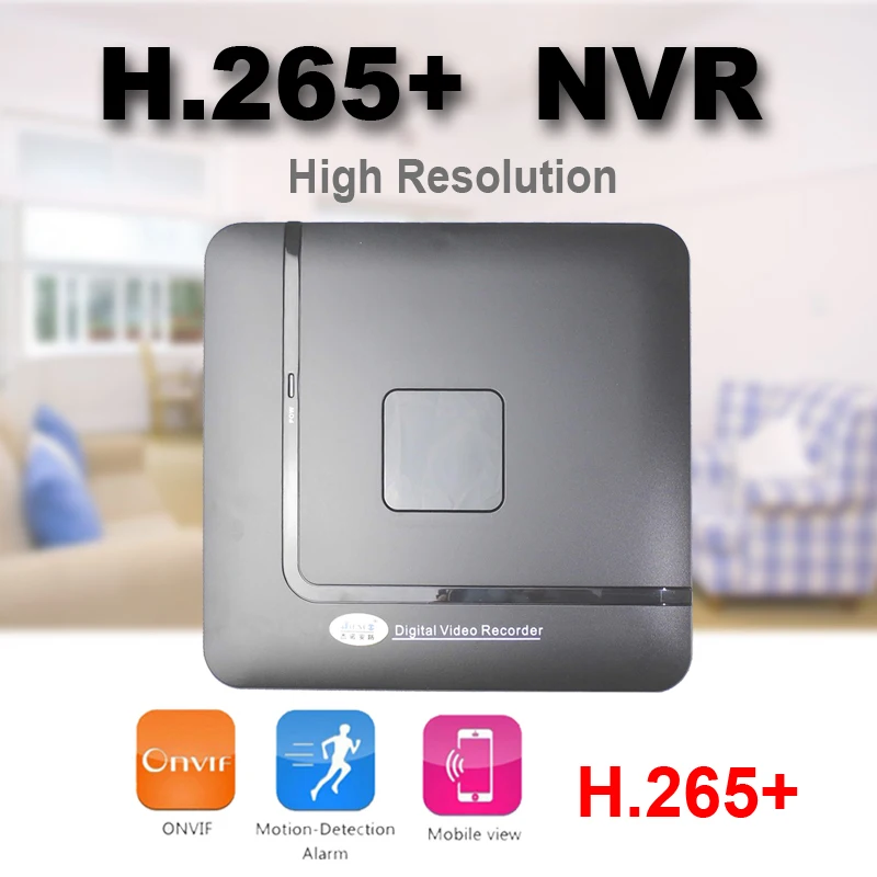 Мини NVR 4CH 8CH H265+ ONVIF 2,0 рекордер 4 канала 8 каналов для ip-камеры NVR система видеонаблюдения HD H265 CCTV NVR