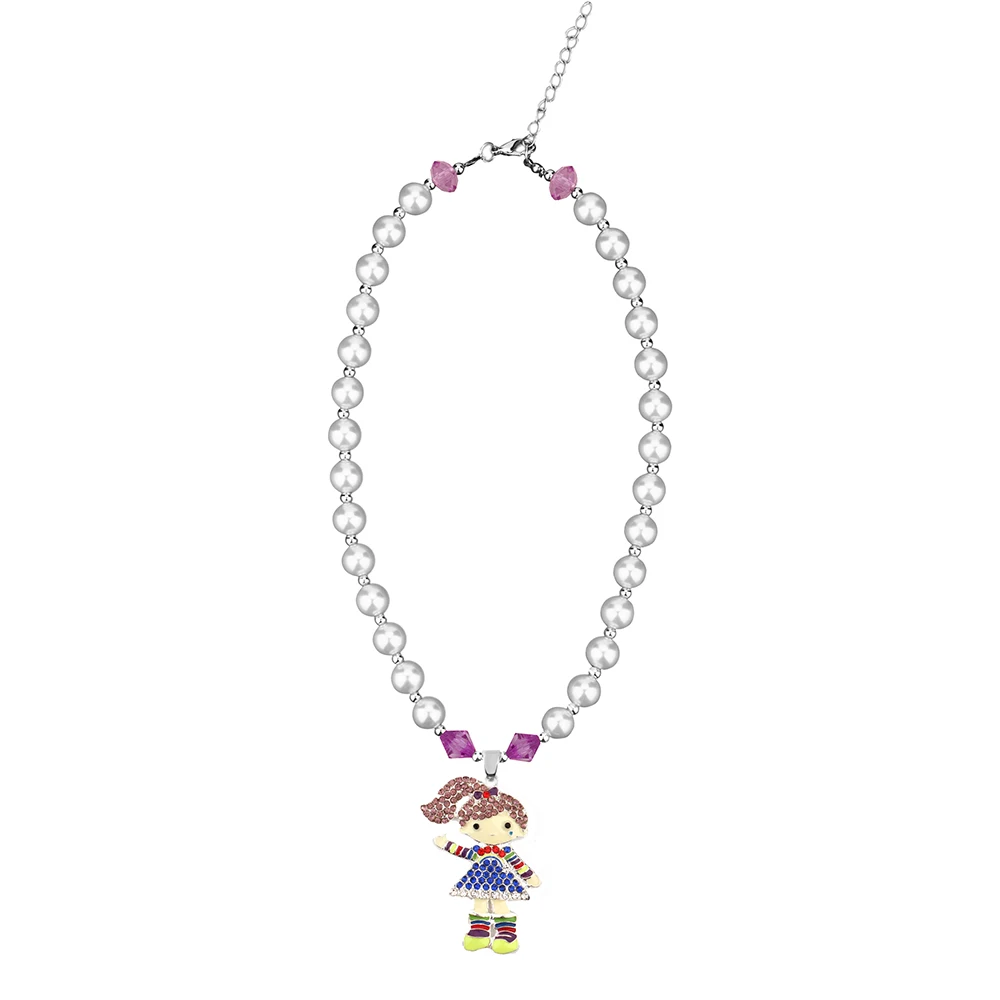 Vcmart Purple Amulet Teardrop Women Choker Necklace Kids Princess Sofia the First Chunky Bubblegum Best Gift | Украшения и