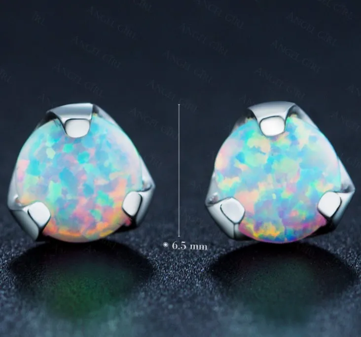 Распродажа модные ювелирные изделия серьги из серебра 925 пробы с опалом женские