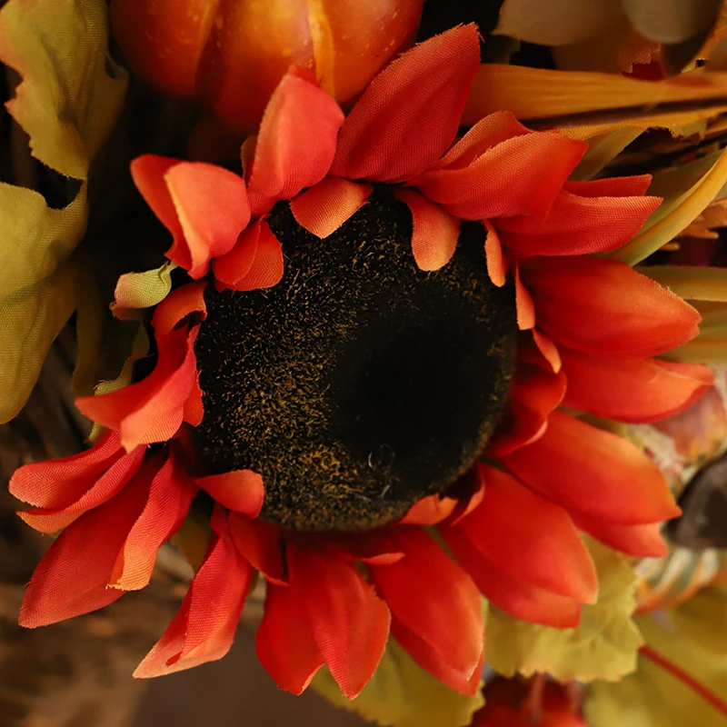 HOYVJOY рожок Dired Flowers Punpkin подсолнухи украшения 45 см большие искусственные цветы для