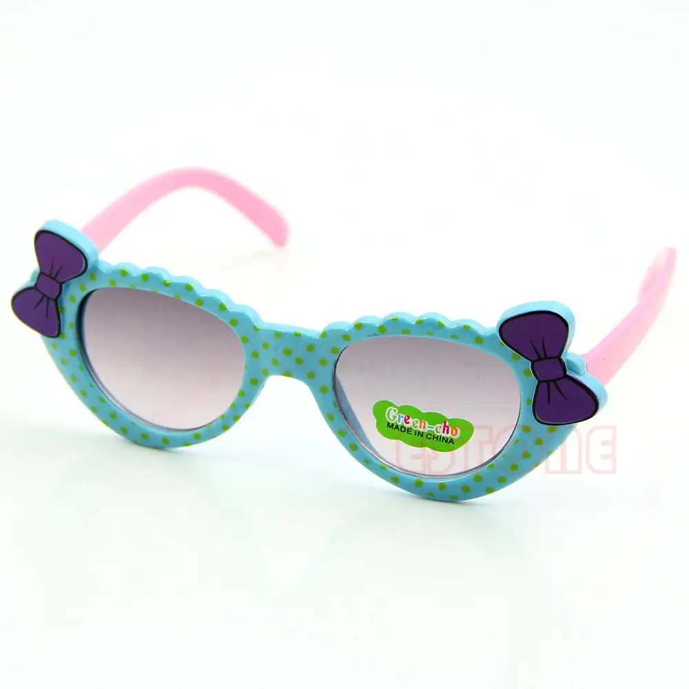 Прекрасный Bébé Garçons Filles lunetes De Soleil Pour Enfants Verre Noeud UV 400|Женские солнцезащитные очки| |