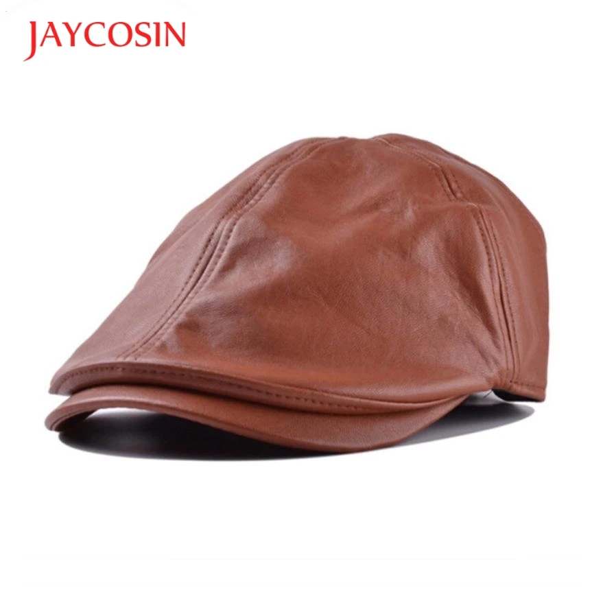 JAYCOSIN Новая мода Винтаж искусственная кожа берет кепки для мужчин и женщин унисекс шапки 160418 Прямая поставка