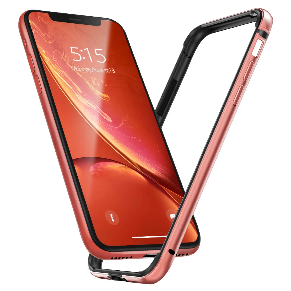 Фото Для Iphone 11 Pro Max XR XS MAX X бампер тонкий металлический чехол с мягкой ТПУ внутренней