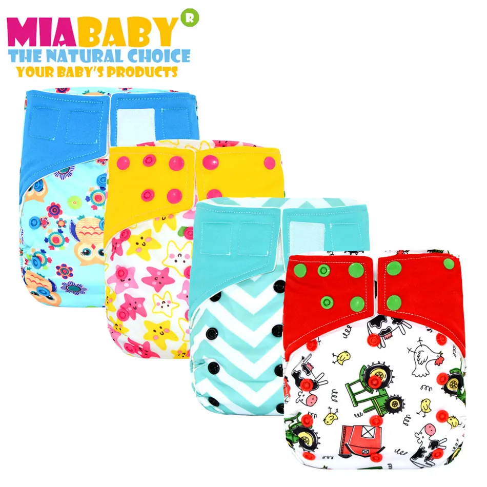 Miababy OS Bamboo AIO/тканевый подгузник бамбуковый внутренний и с 2 бамбуковыми