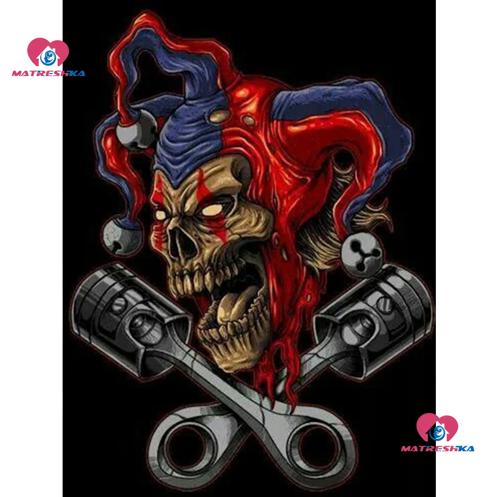 5d DIY алмазная живопись Череп Вышивка крестом мозаика наклейки вышивка продажа