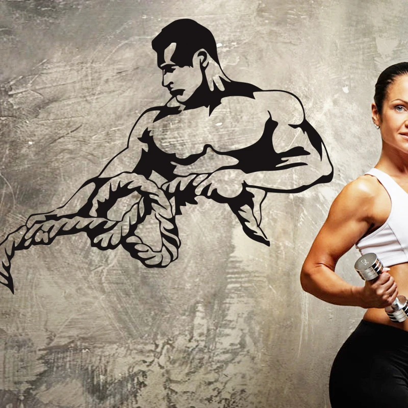 Виниловые наклейки на стену для фитнеса и бодибилдинга|gym stickers|stickers fitnessvinyl wall decals