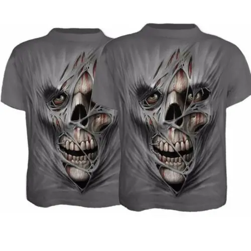 Футболка мужская быстросохнущая с 3D принтом короткая Облегающая рубашка для