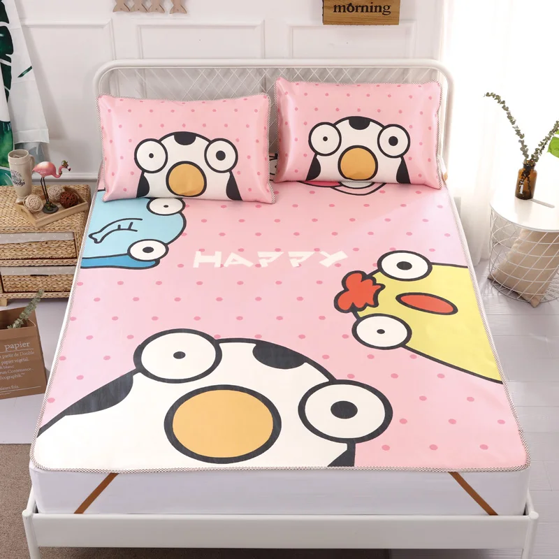 Three-piece Jacquard Summer Sleeping Mat Kit Nonslip Folding Bed-mat for Cool and Comfortable Adults 1.2m 1.5m 1.8m | Дом и сад