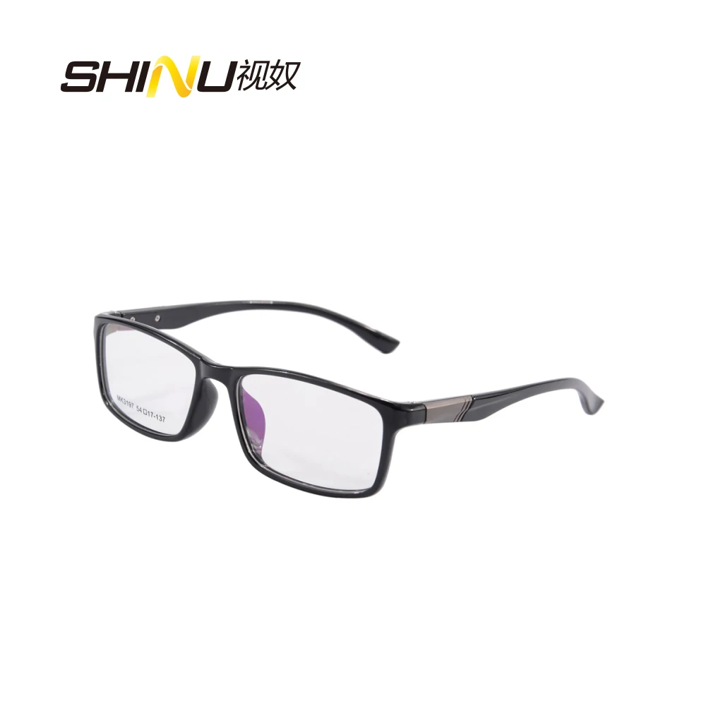 Ультралегкие оправы для очков tr90 мужчин черные с полным ободком роскошные и