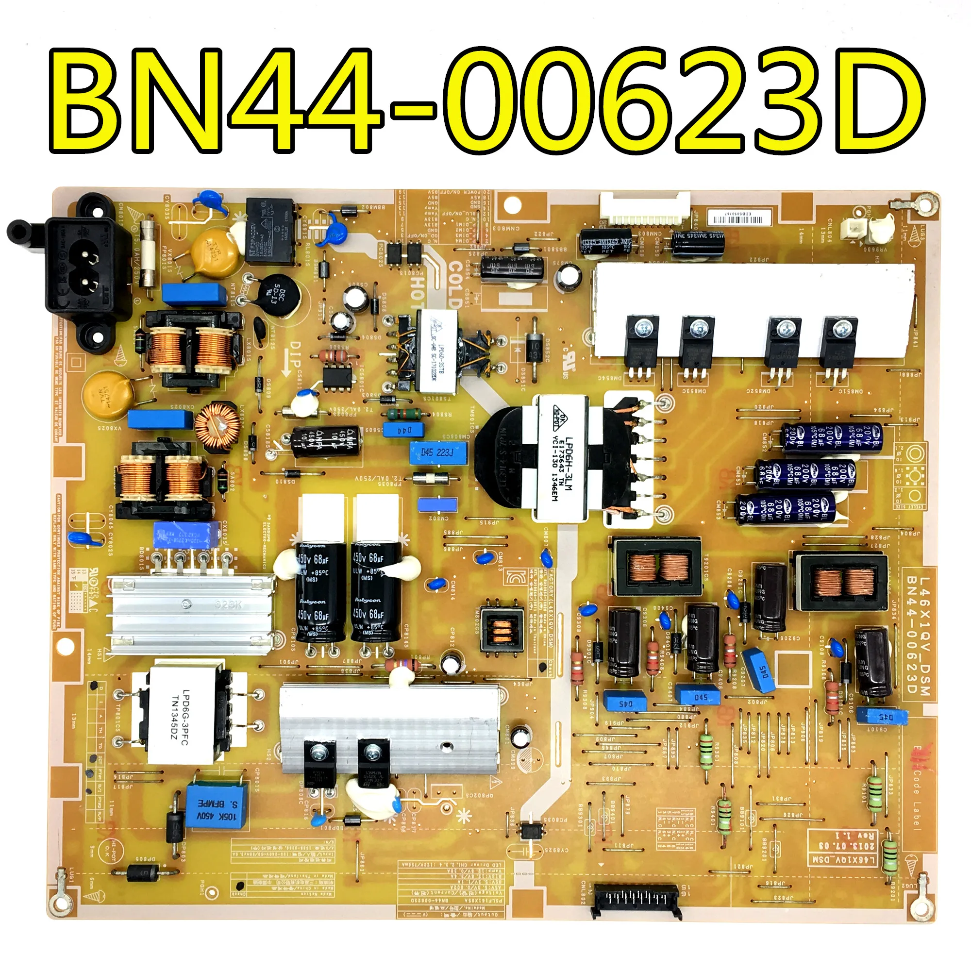 Тест для samgsung UA46F6400AJ L46X1Q_DHS BN44-00623B плата питания