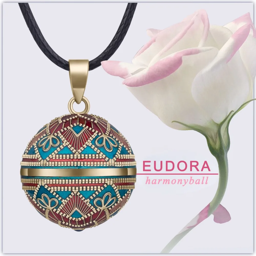 Женская винтажная подвеска колокол EUDORA Harmony Ball цепочка 45 дюймов в 3 стилях