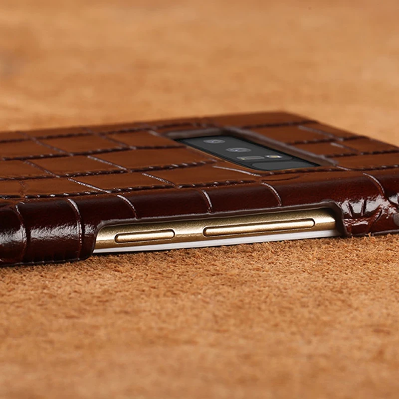 Чехол для мобильного телефона из крокодиловой кожи с задней крышкой для samsung Galaxy note8 Note7 shell все ручной работы