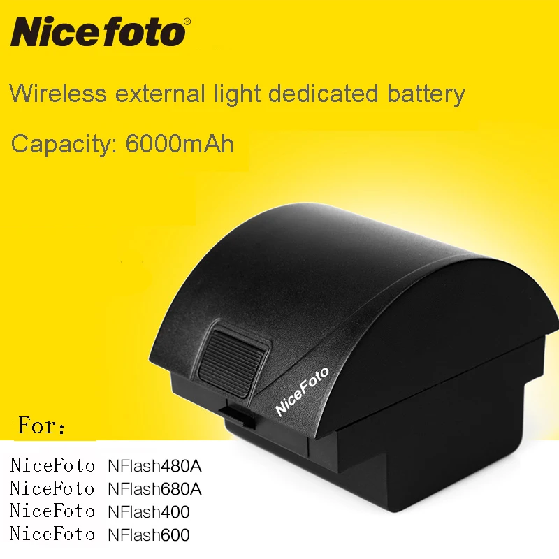 

nicefoto outside flashlights TTL680C 680A classic 400 HS600 480A680A HS600TTL480C n6 nflash600 lithium battery