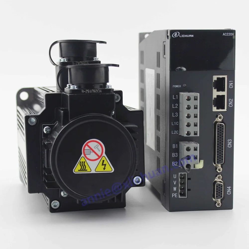 Драйвер серво-двигатель в комплекте 110ST-M06030B 6Nm 1.8KW Серводвигатель AC220V 3000rpm контроль скорости 1.8kw сервопривод для деревообработки с ЧПУ