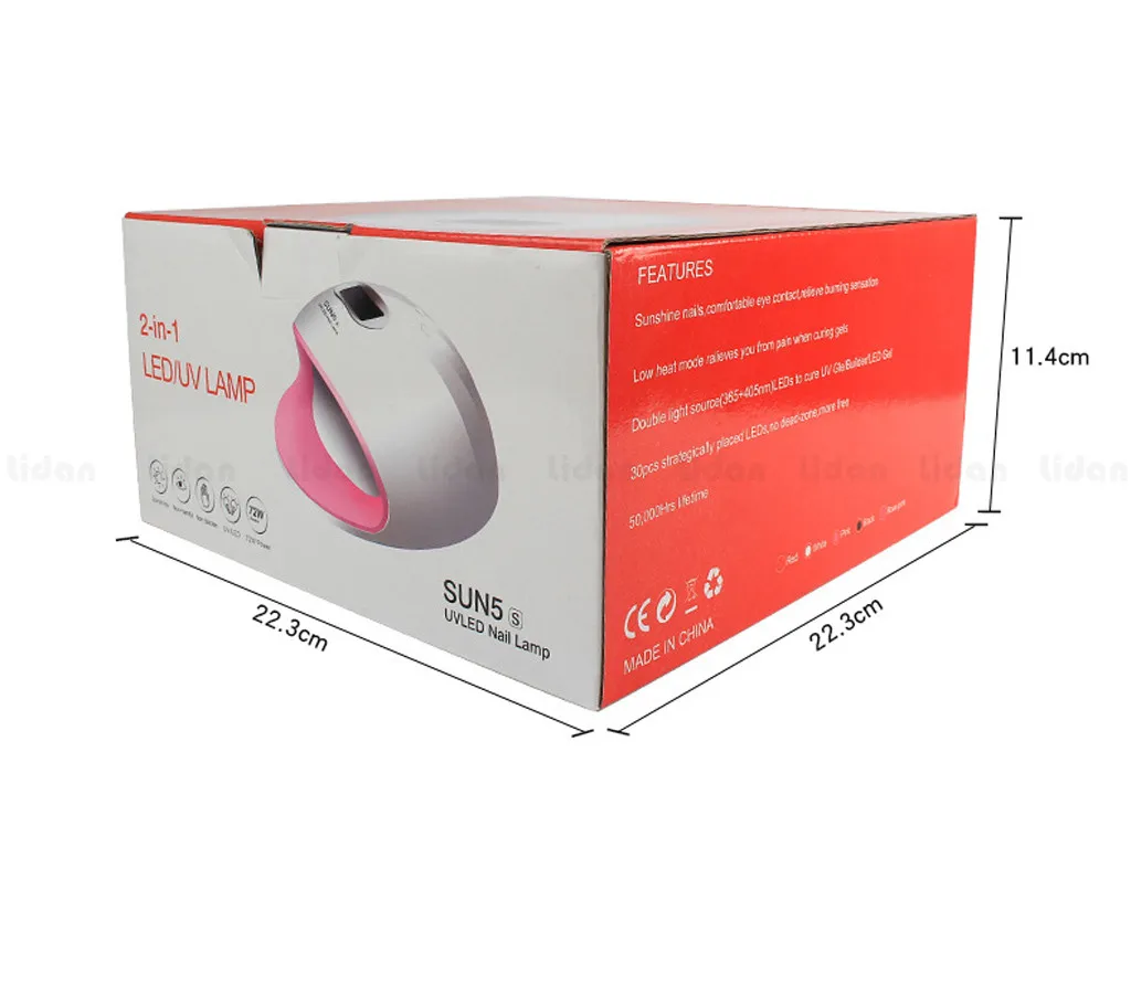 Новое поступление сушилки для ногтей 72 Вт Nail MachineHigh Lidan Sun5s Интеллектуальная