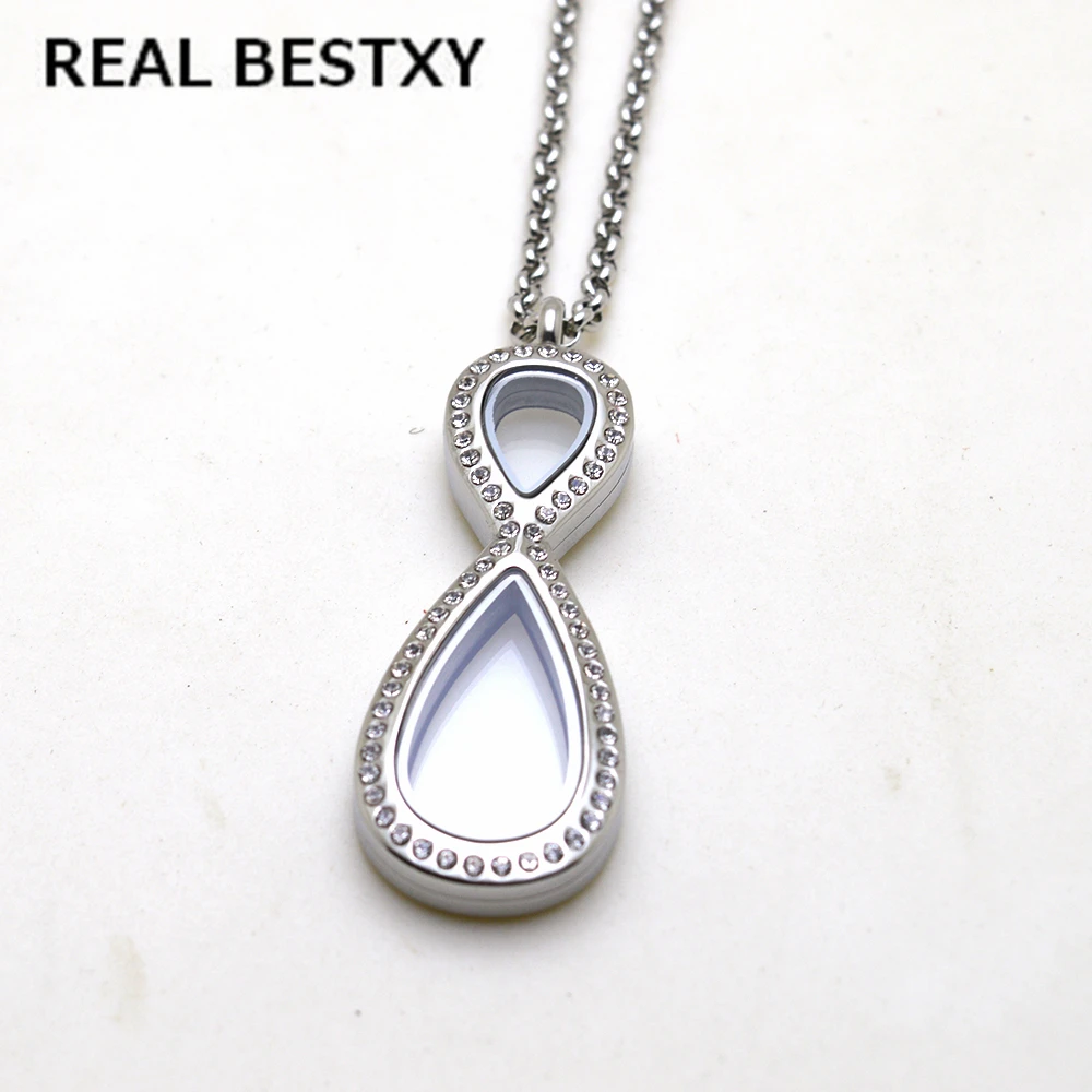 Реальный BESTXY новый дизайн значок знака бесконечности с кристаллом для женщин rolo