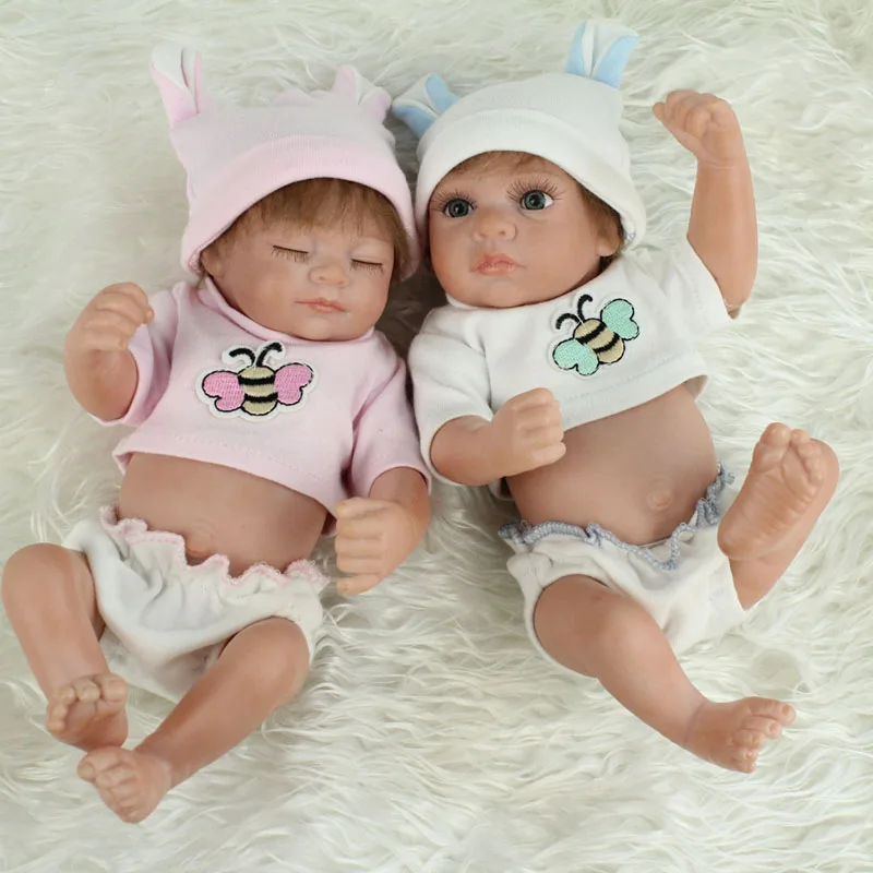 Полностью силиконовые реалистичные куклы Reborn Baby Twin драгоценные коллекционные