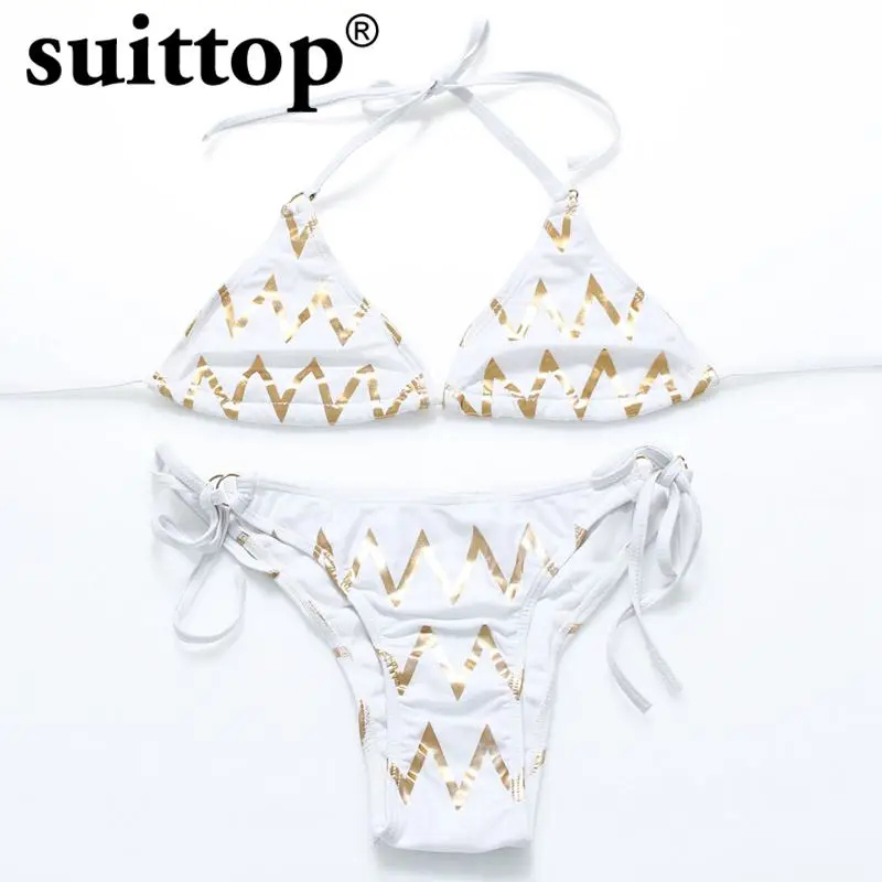 Suittop летние бикини Новинка 2017 года пикантные Maillot De Bain Femme Push Up Для женщин