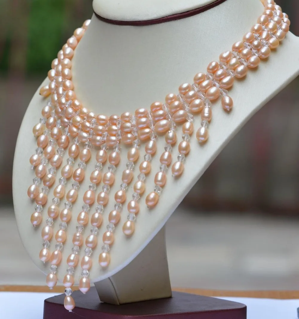 Natural 7-8mm AAA pearl necklace jewelry | Украшения и аксессуары