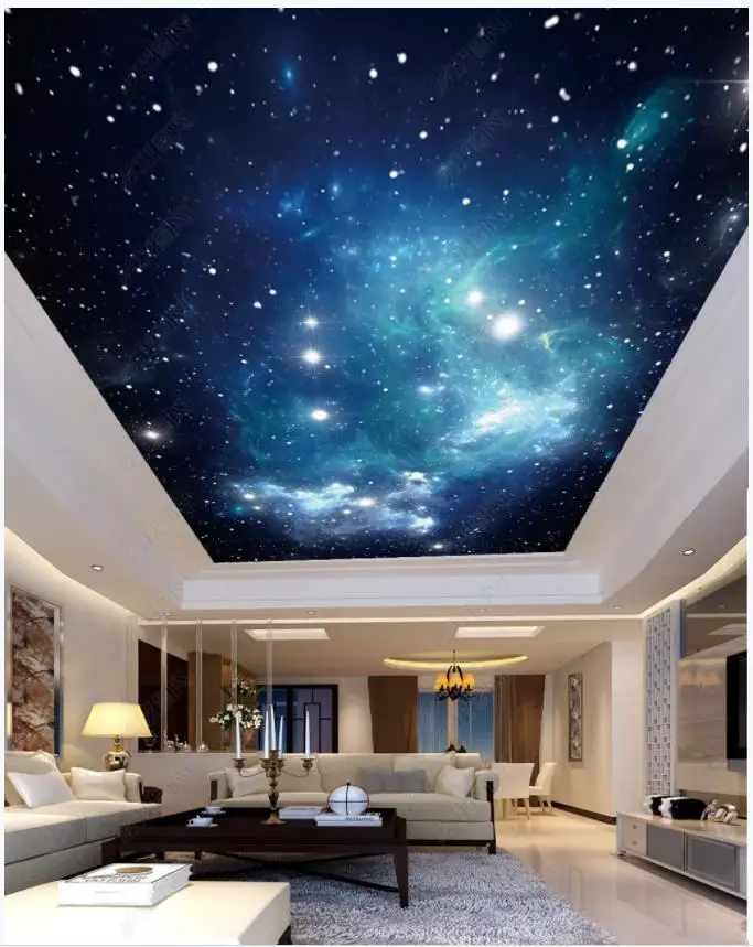 

Custom photo wallpaper 3d ceiling wallpaper zenith murals HD starry sky big picture children's room zenith ceiling mural