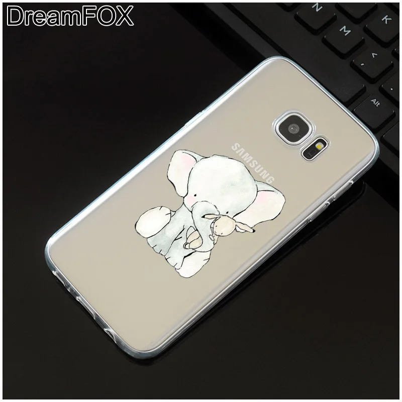 DREAMFOX M293 супер слон Кролик Мягкий ТПУ силиконовый чехол для Samsung Galaxy S5 S6 S7 S8 S9 S10 5G S10E