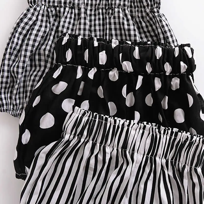 Newborn Baby Bloomers Shorts Boy PP Pants Cotton Triangle Solid Dot Striped Print Toddler Girl Summer Trousers ins | Детская одежда и