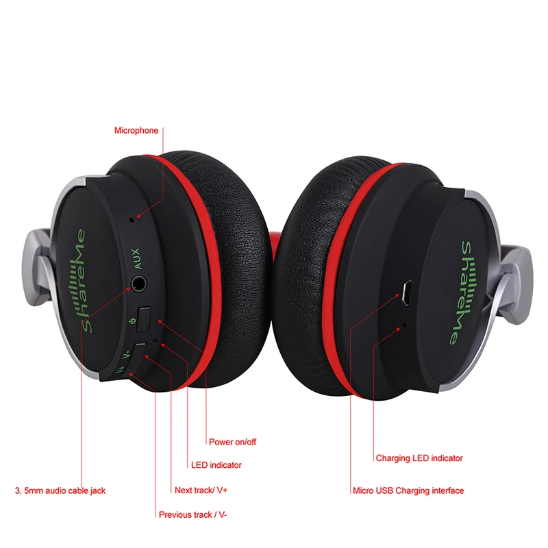 Mixcder ShareMe 7 складные беспроводные Bluetooth наушники с микрофоном легкие стерео для