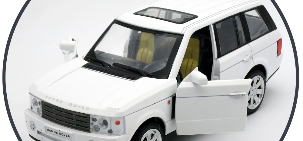 1:24 литье под давлением RangeRover масштабные модели автомобилей металлические игрушки коллекция со звуком/светильник/функция оттягивания для детей/мальчиков в подарок