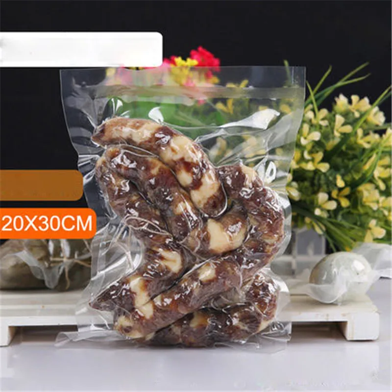 100Pcs/Lots Transparent Vacuum Packaging Bag 16 Silks Plastic Food Preservation Composite | Дом и сад