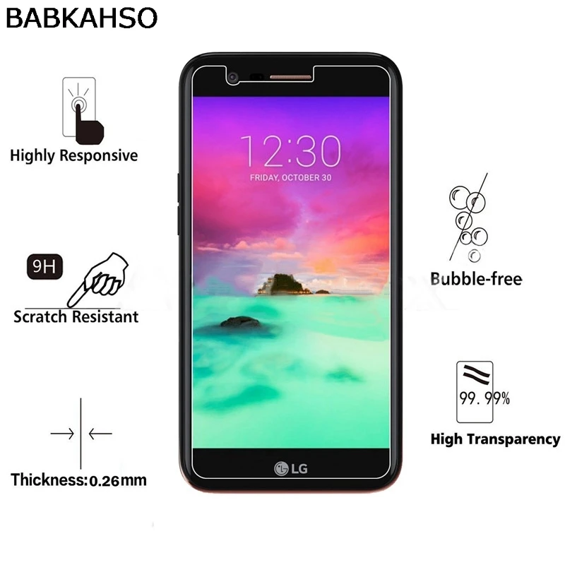 Защитное стекло для LG K8 2017 2 шт. закаленное LV3 M200N X240 US215|Защитные стёкла и плёнки
