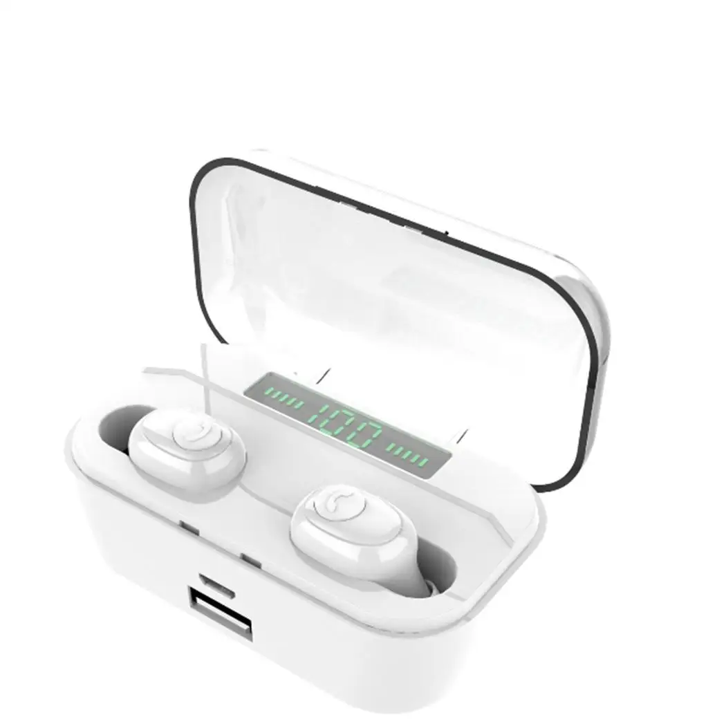Беспроводные наушники вкладыши водонепроницаемые спортивные Bluetooth 3500 мАч IPX6