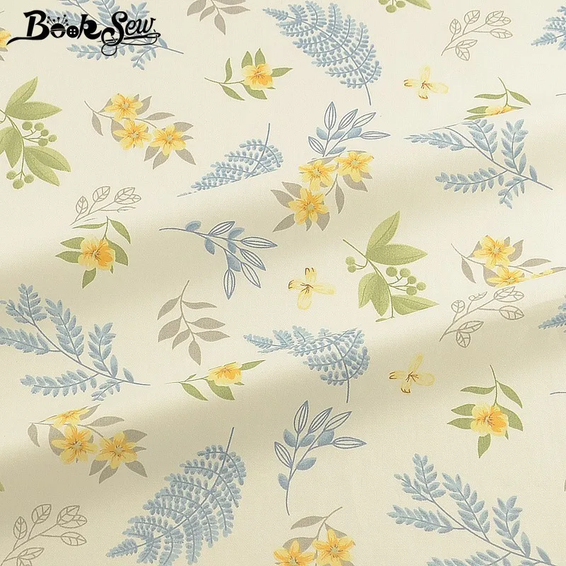 Booksew 100% хлопковая ткань с цветочным принтом Telas Tissu африканская сделай сам платье