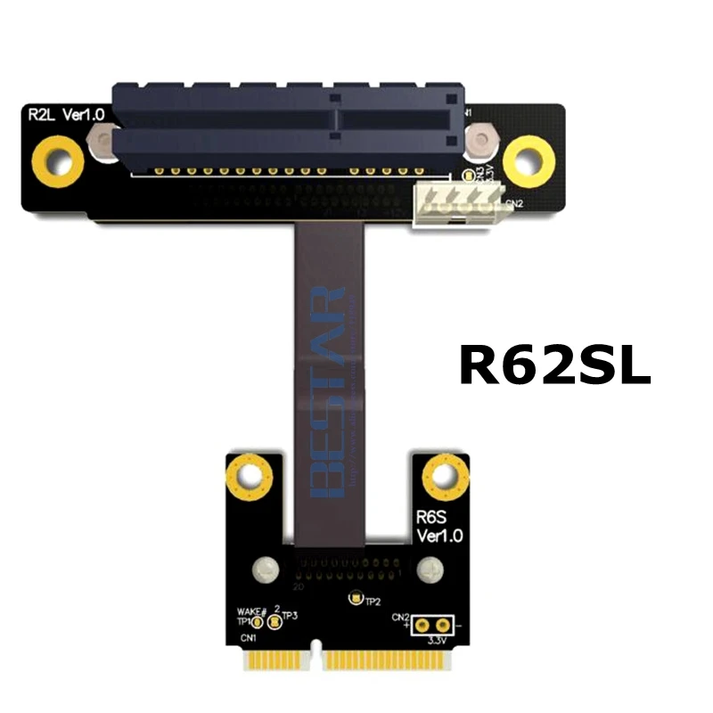 Riser Mini PCIe mPCIe Half WAN к 4x PCI E x4 Адаптерная карта правый левый локоть 32G/bps WiFi подъемный