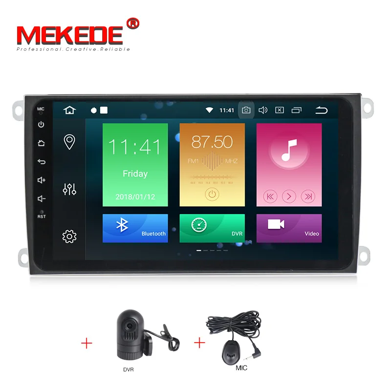 CAR DVD DVR 4G RAM 32G ROM HD 1024X600 Android 8,0 9 дюймов полный сенсорный экран автомобильный мультимедийный автомобильный gps dvd-плеер для Porsche Cayenne 2003-2010 - Цвет: CAR DVD DVR