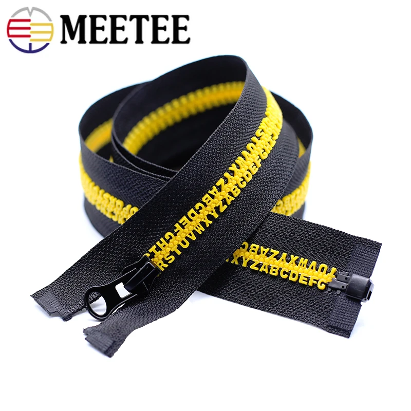 Meetee 1 шт. 80 см 5 # буквы зубцы застежки-молнии Open-end Авто замок молнии для пуховой