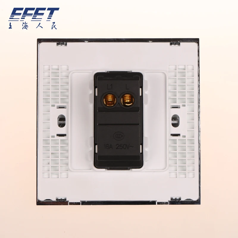 Роскошный Настенный Выключатель Панели 1 Банды 2 Способ Кнопка 16A 110 ~ 250 В 220 |