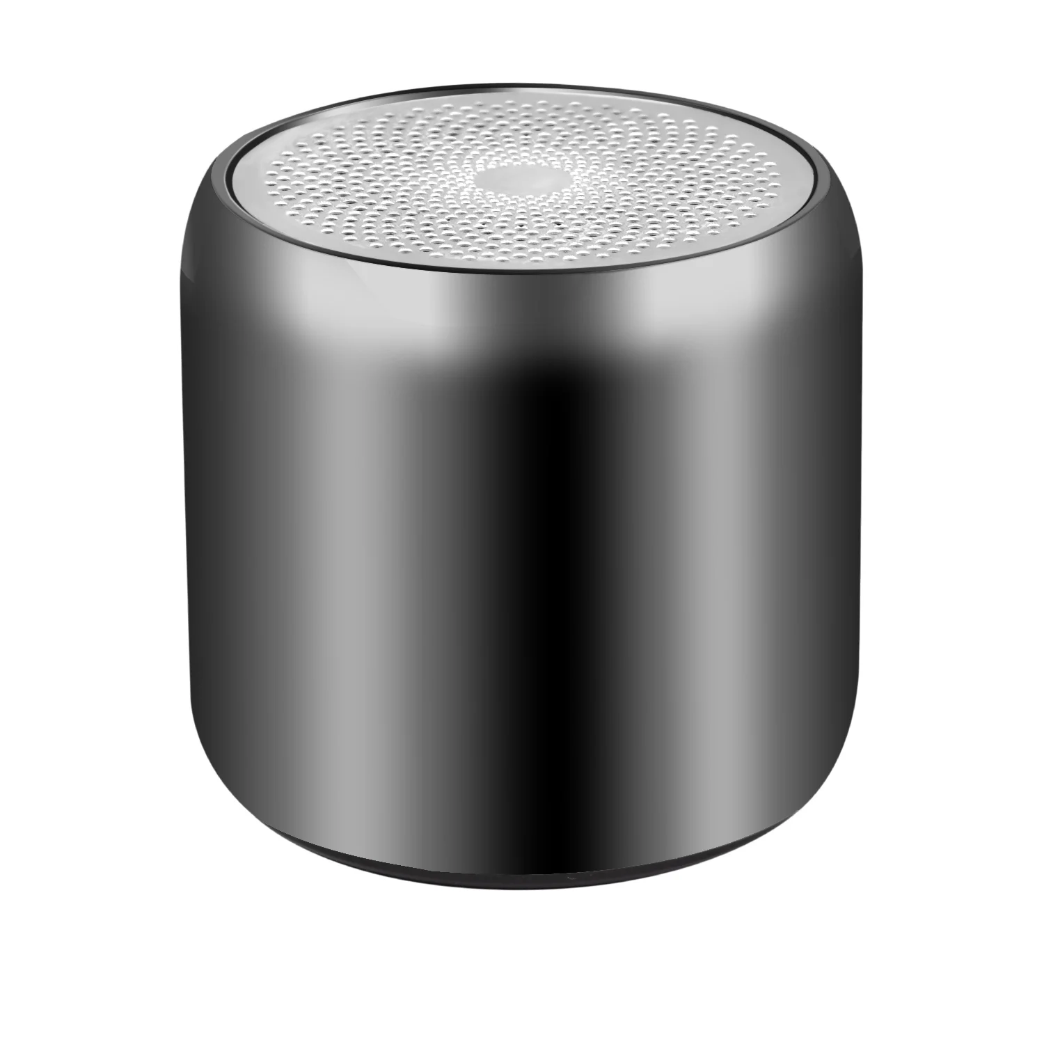 Black Портативный беспроводной Bluetooth динамик чистая алюминиевая пластина мини сабвуфер 3D стерео громкий динамик тяжелый металл бас черный красный серебристый - Цвет: Black