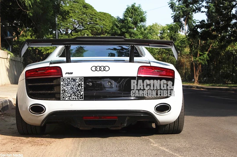 Спойлер крыла R8 PPI стиль // спойлер из углеродного волокна для Audi Coupe|gt wing spoiler|wing