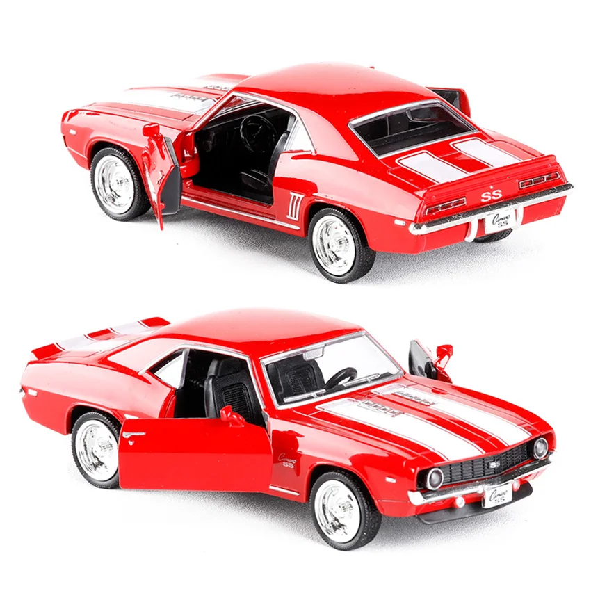 1:36 R city 1969 SS Chevrolet Komaro винтажный автомобиль ретро велосипед игрушечные автомобили