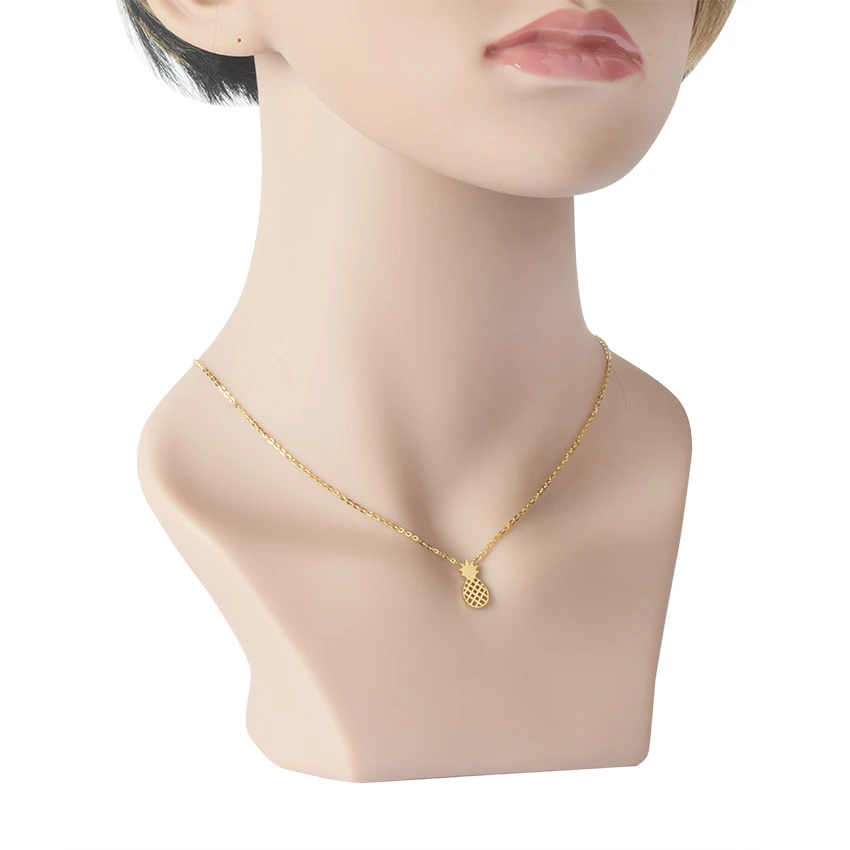Великолепная сказка Нержавеющая сталь Для женщин jewelry 2017 ананас Чокеры Цепочки и