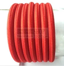 

10 метров/комплект бесплатная доставка Красный винтажный светильник шнур античная ткань плетеный кабель Ретро текстиль лампа провод кабель...