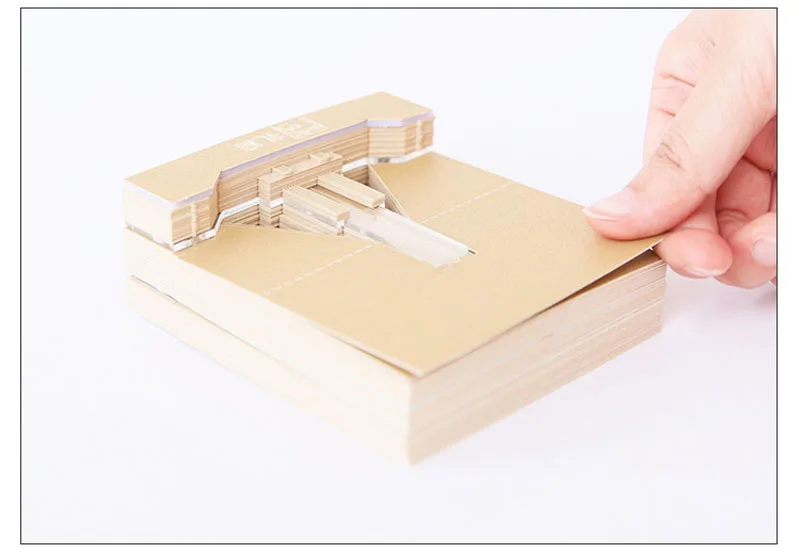 Высококачественная 3D лазерная резка эмпир State Building модель бумажные закладки memo pad Note Закладка Канцтовары бизнес таинственный подарок