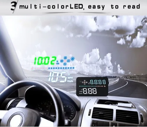 Дисплей автомобиля gps Head up A3 display HUD Скорость проектор автомобилей hud velocimetro